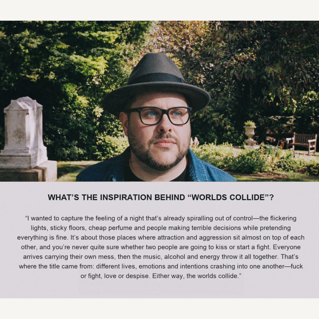 Spotify RADAR carousel artwork about Worlds Collide inspiration
